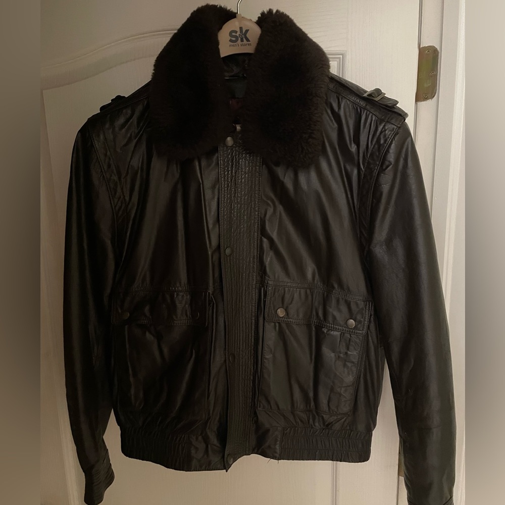 Vintage, ‘70’s, Men’s Dark Brown Chris•Bomber Jacket/Aviator Jacket• By Webster